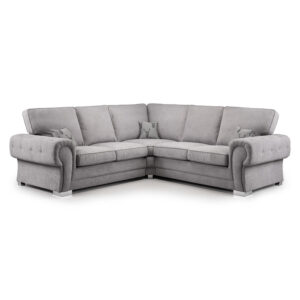 Verona Fullback Large Corner Sofa Grey