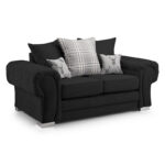 Verona Scatterback 2 Seater Sofa Black