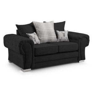 Verona Scatterback 2 Seater Sofa Black