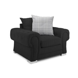Verona Scatterback Armchair Black