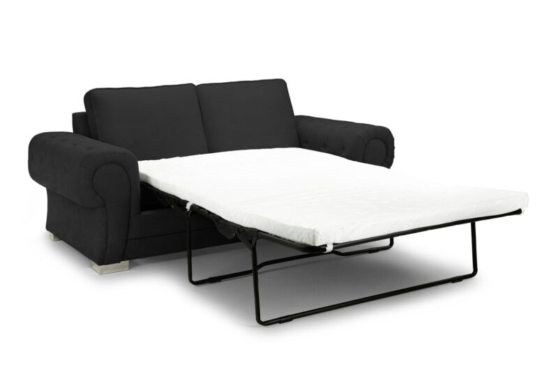 Verona Scatterback 3 Seater Sofabed Black - Image 5