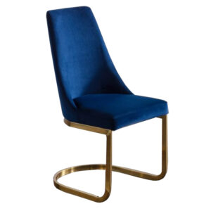 Vittoria Cantilever Dining Chair - Blue