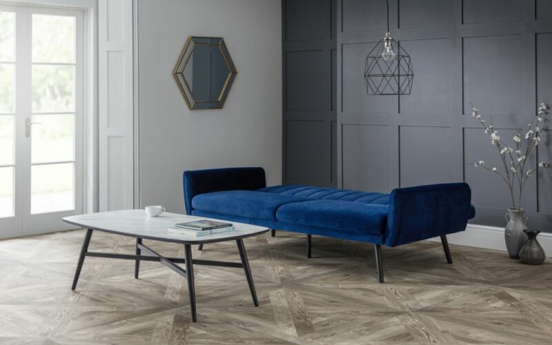 Afina Sofabed Blue Velvet - Image 6