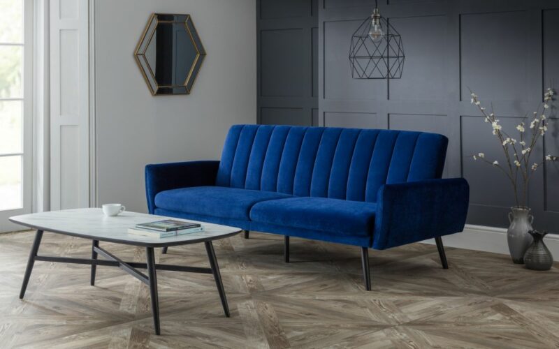 Afina Sofabed Blue Velvet - Image 7