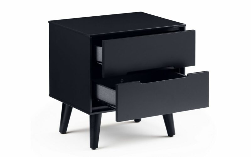 Alicia 2 Drawer Bedside - Anthracite - Image 2