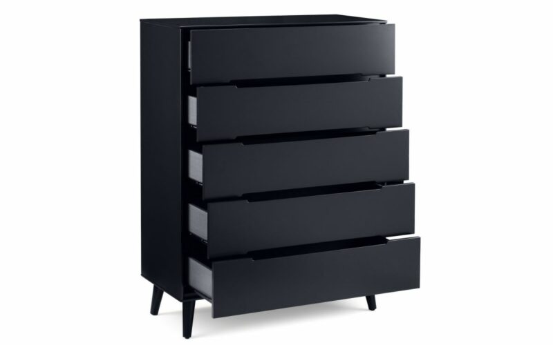 Alicia 5 Drawer Chest - Anthracite - Image 3