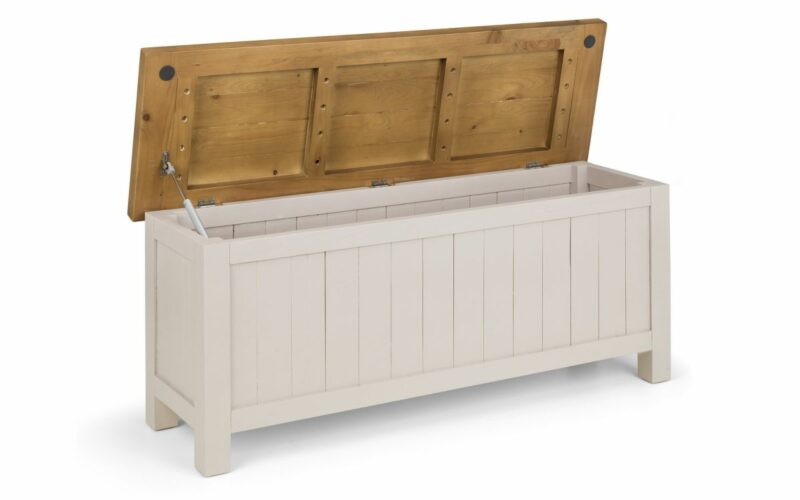 Aspen Storage Bench - Grey Wash - Image 2
