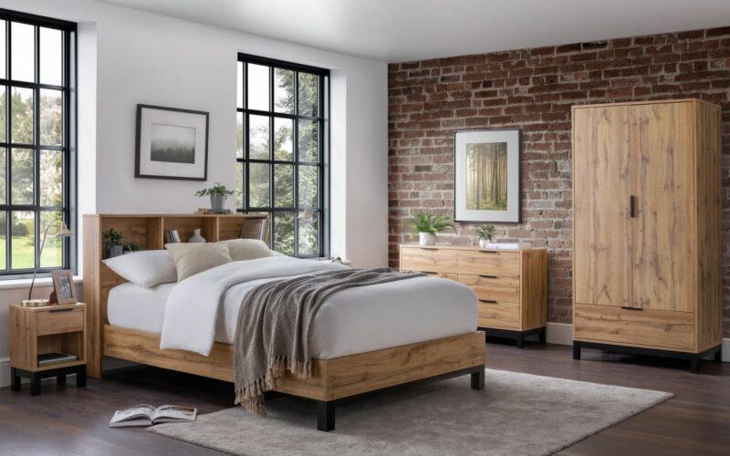 Bali Bookcase Headboard Bed - Image 5