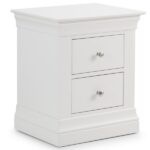 Clermont 2 Drawer Bedside - White
