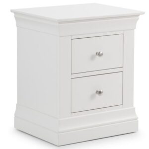Clermont 2 Drawer Bedside - White