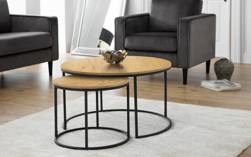 Bellini Nesting Coffee Tables - Oak - Image 4
