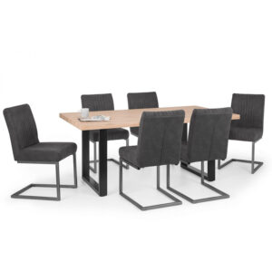 Berwick & Brooklyn 6 Seater Charcoal Dining Set