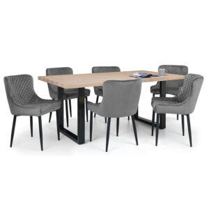Berwick& Luxe 6 Seater Grey Dining Set