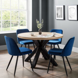 Berwick & Burgess 4 Seater Blue Dining Set