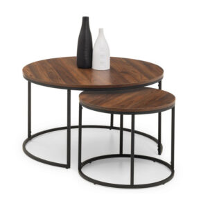 Bellini Nesting Coffee Tables - Walnut / Black (JB)