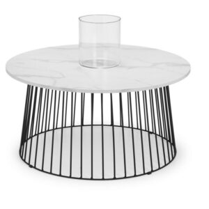 Broadway Round Coffee Table - White Marble