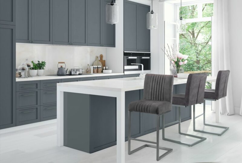 Brooklyn Bar Stool - Charcoal Grey - Image 5