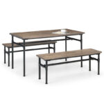 Carnegie Dining Table & 2 Benches