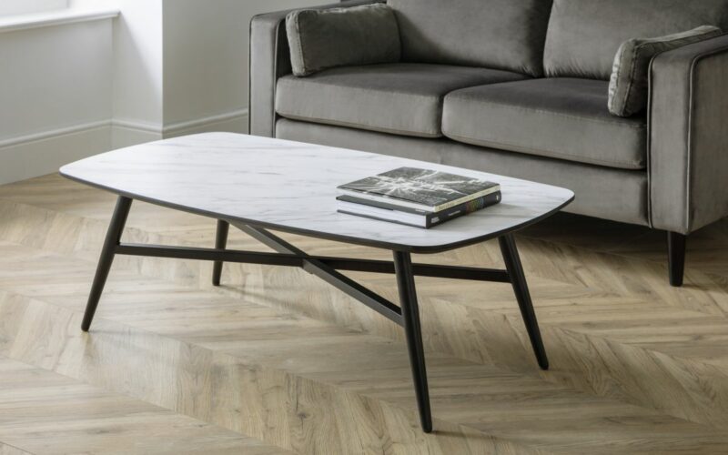 Caruso Marble Effect Coffee Table - Image 2