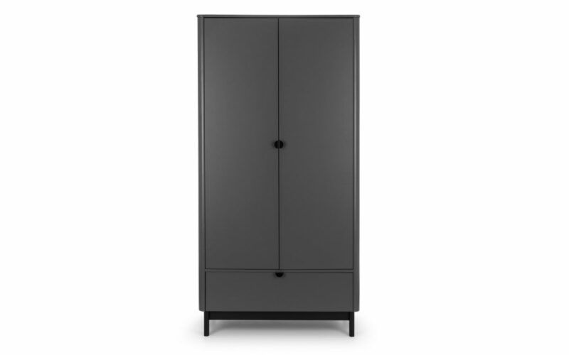 Chloe 2 Door 1 Drawer Wardrobe - Image 2