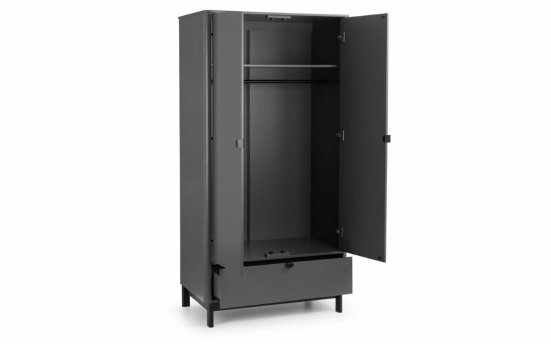 Chloe 2 Door 1 Drawer Wardrobe - Image 3