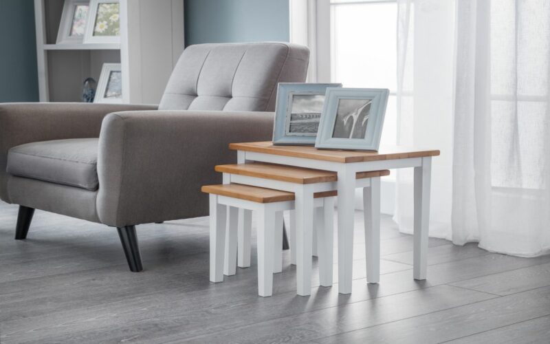 Cleo Nest - Two Tone (White/Oak) Finish (JB) - Image 2