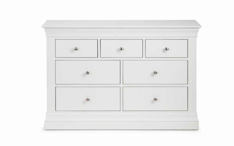 Clermont 4+3 Drawer Chest - White - Image 2