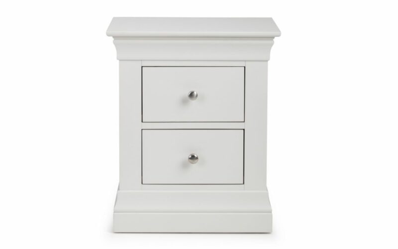 Clermont 2 Drawer Bedside - White - Image 2