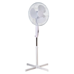 Fine Elements COL1507 White 16" Pedestal Fan