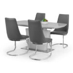 Como 4 Seater Grey Dining Set