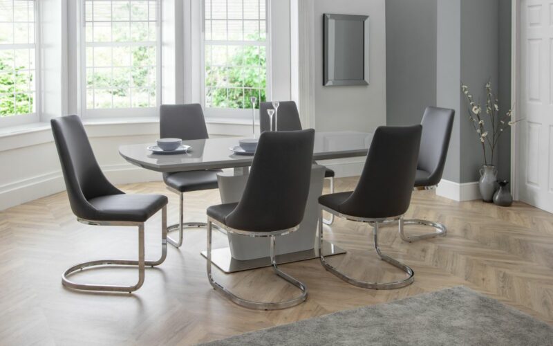 Como 6 Seater Grey Dining Set - Image 2