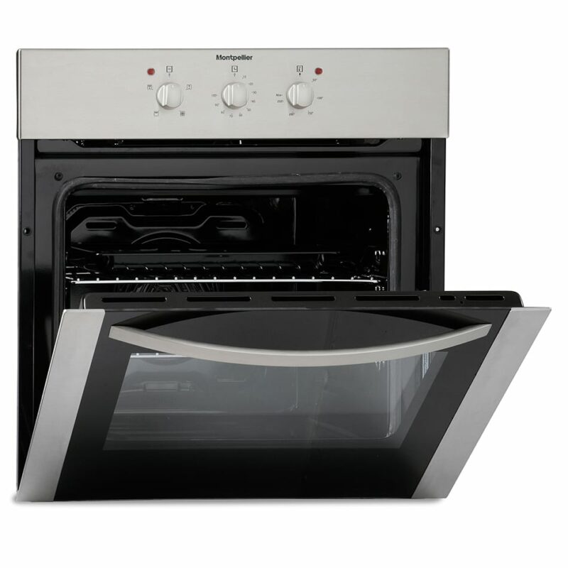 Montpellier SFO57MX - Single Fan Built in Oven - Stainless Steel - Image 3