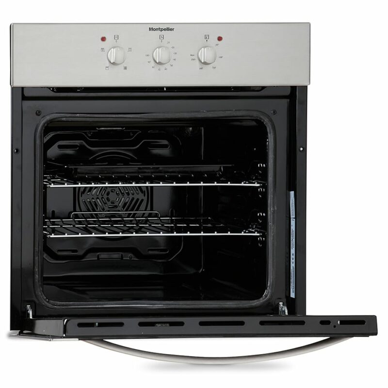 Montpellier SFO57MX - Single Fan Built in Oven - Stainless Steel - Image 2