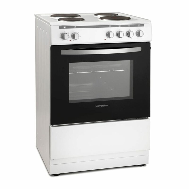 Montpellier MSE60W  - 60cm Single Cavity Electric Cooker - White - Image 3