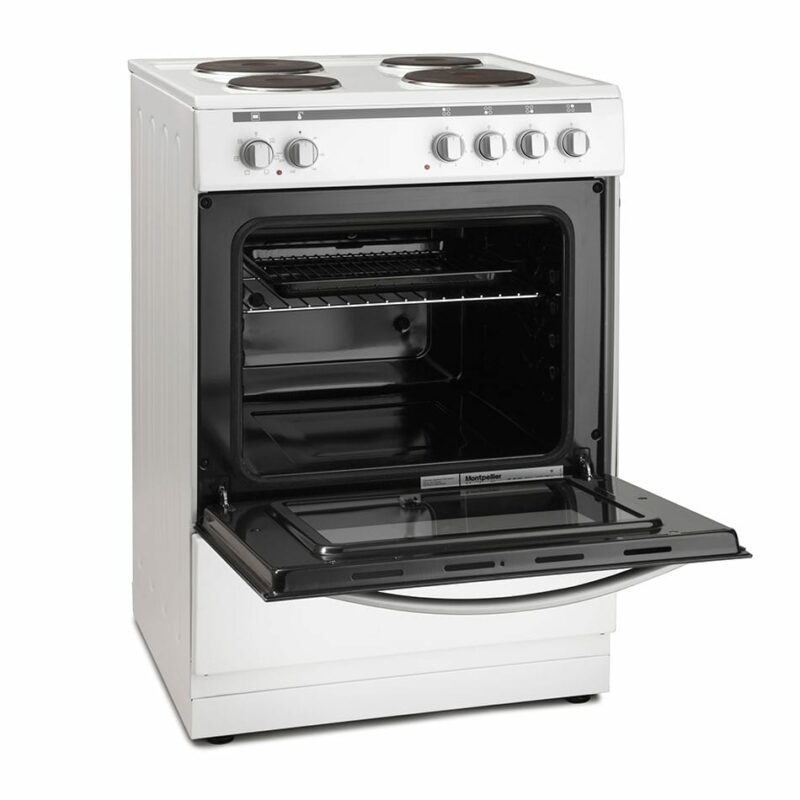 Montpellier MSE60W  - 60cm Single Cavity Electric Cooker - White - Image 2