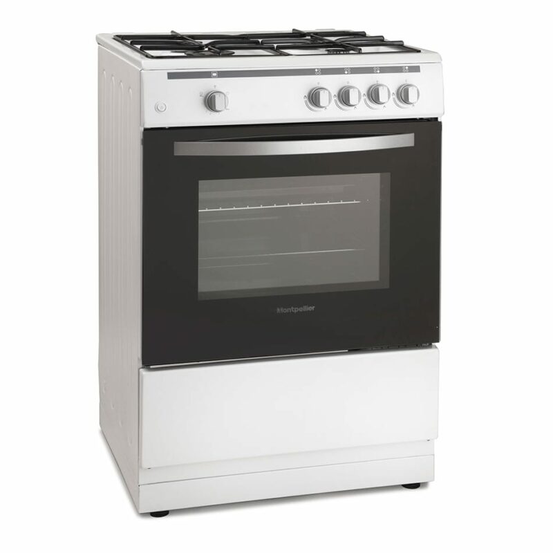 Montpellier MSG60W - 60cm Single Cavity Gas Cooker - White - Image 3