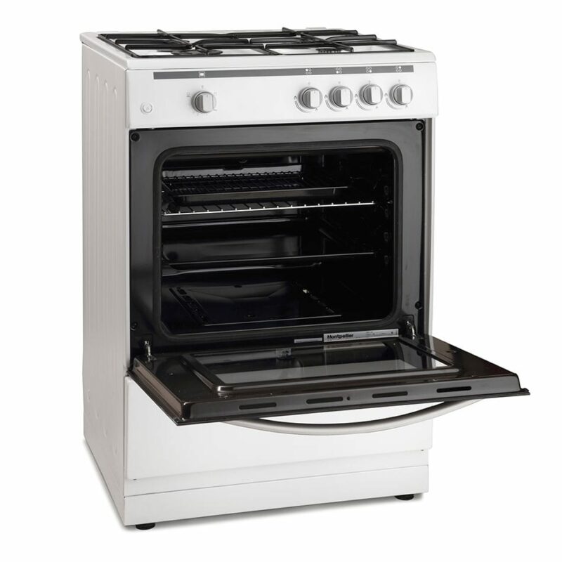 Montpellier MSG60W - 60cm Single Cavity Gas Cooker - White - Image 2