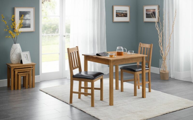 Coxmoor 2 Seater Compact Square Dining Set - Image 4