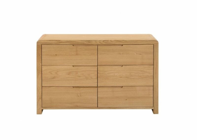 Curve 6 Drawer Wide Chest (JB) - Image 5
