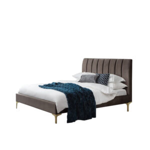 Deco Scalloped Velvet Bed