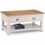 Richmond Coffee Table with 2 Drawers - Elephant Grey (JB)
