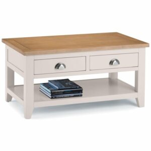 Richmond Coffee Table with 2 Drawers - Elephant Grey (JB)