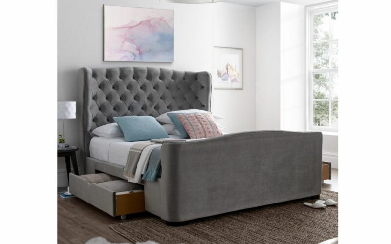 Downton Velvet 2 Drawer Storage Bed - Image 2
