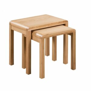Curve Oak Nest of 2 Tables (JB)
