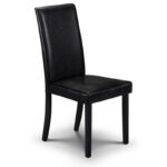 Hudson Dining Chair - Black Faux Leather KD (JB)