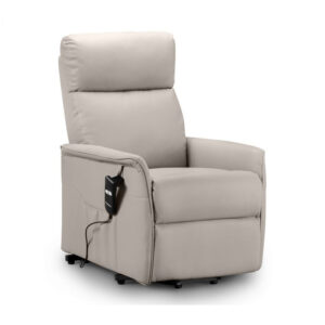 Helena Rise & Recline Chair - Pebble Faux Leather (JB)