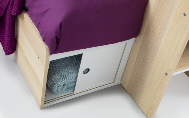 Eclipse Bunkbed - Oak/White - Image 4