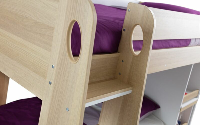 Eclipse Bunkbed - Oak/White - Image 3