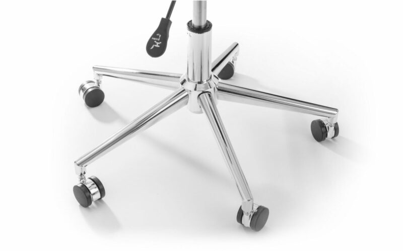 Erika Office Chair - White/Chrome - Image 3