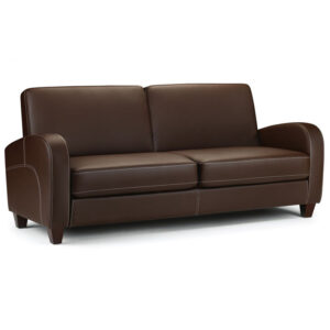 Vivo 3 Seater Sofa - Chestnut Faux Leather (JB)